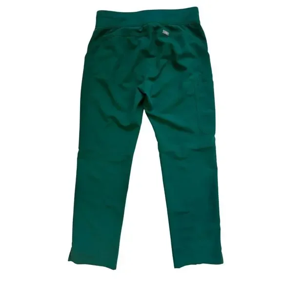FIGS Kade Cargo Scrub Pants Women’s Small Hunter Green Silver Original PO 1661 - Picture 3 of 13